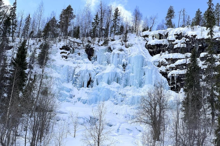 Rovaniemi: Korouoma Canyon &amp; Frozen Waterfalls Tour with BBQ