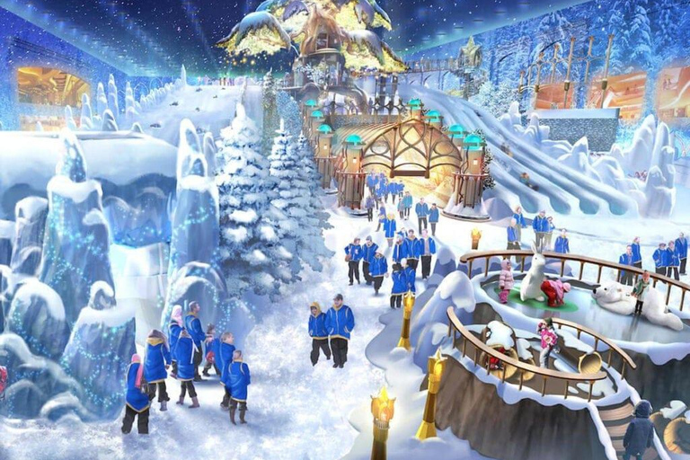 Abu Dhabi: Sheikh Zayed Grand Mosque & Snow Park Tour Dubai: Abudhabi Premium Tour With Buffet BBQ Lunch