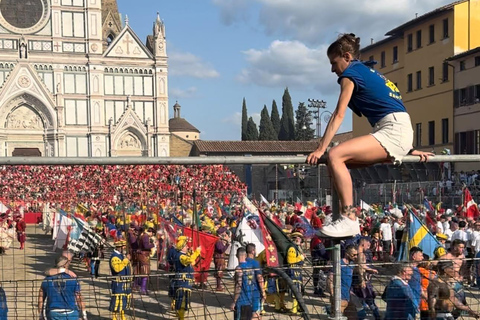 The Legendary Calcio Storico Fiorentino Experience Calcio Storico Fiorentino Semifinal Tour (TICKET INCLUDED)