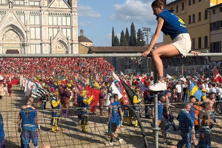 The Legendary Calcio Storico Fiorentino Experience Calcio Storico Fiorentino Semifinal Tour (TICKET INCLUDED)