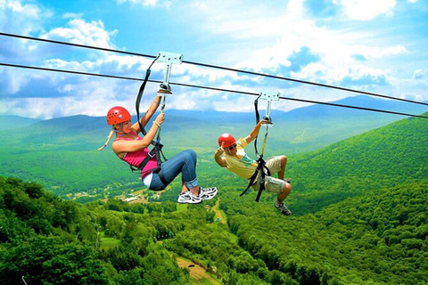 Punta Cana: Adrenaline Halve Dag Tour Zip Line