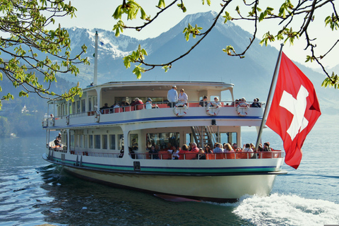 3 Mountains in 1 Day by Train, Cable Cars, Funiculars & Boat Excluding Train Tickets