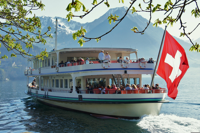 3 Mountains in 1 Day by Train, Cable Cars, Funiculars & Boat Excluding Train Tickets
