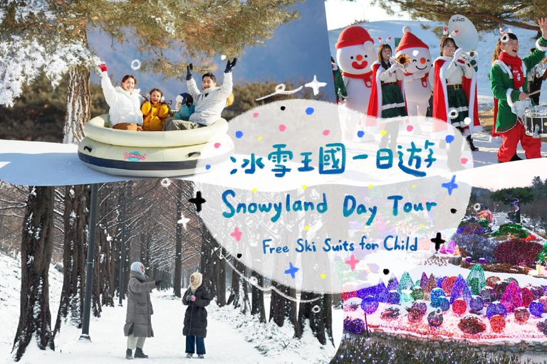 Séoul : SnowyLand dans le parc Vivaldi avec Nami ou AlpacaVisite de groupe avec Alpaca World depuis la gare de Myeongdong