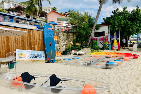 ILET GOSIER: visit the ilet du gosier in a transparent kayak