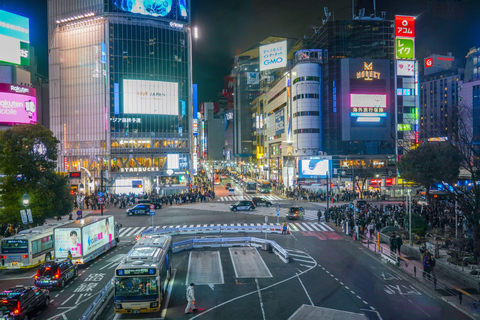 Tokyo : billets pour Shibuya Sky et visite guidée à pied de la villeBillet d'entrée au coucher du soleil