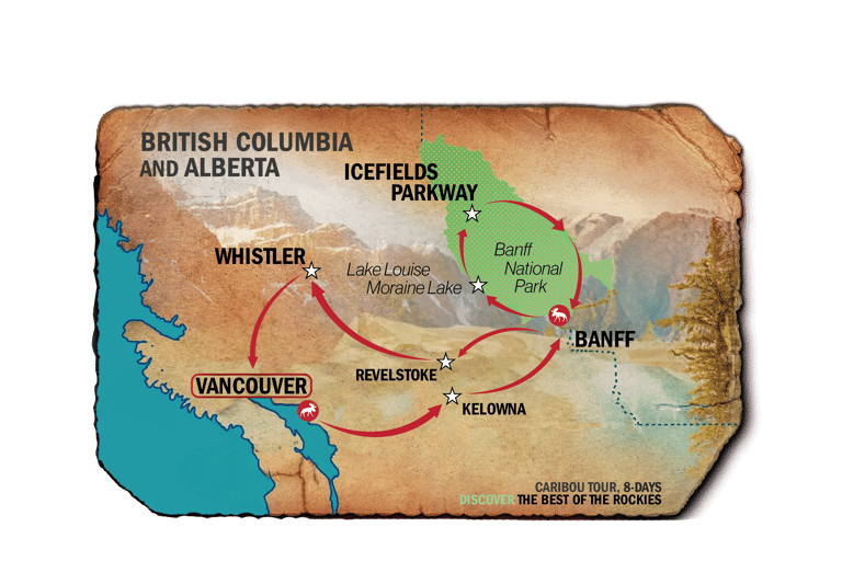 Banff: Discover the Best of the Rockies (8-Days)Vancouver: Discover the Best of the Rockies 8-Day
