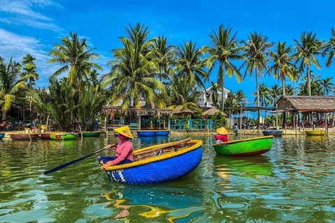 40 Minutos - Paseo en barco por el bosque de Cocoteros de AguaPaseo en barco con traslado al hotel desde Hoi An