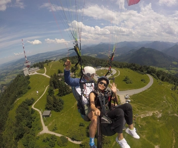 Salzburg like an eagle: tandem paragliding from Gaisberg