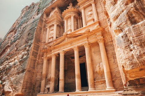 Au départ d'Amman : Excursion privée d'une journée à Petra et à la Mer MortePetra et Wadi Rum avec droits d'entrée