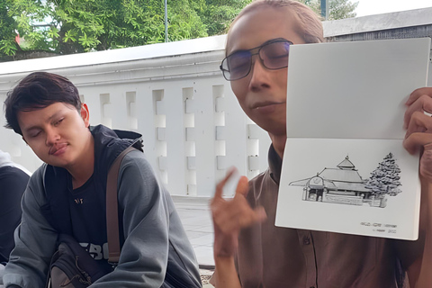 TravelSketch Yogyakarta: tour guiado a pie y dibujo