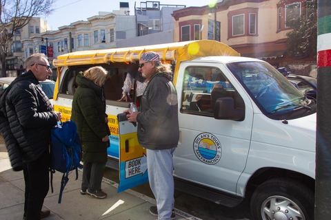 San Francisco 50 Min City Tour Open Air Vehicle Lombard St Lombard Leap and Alcatraz
