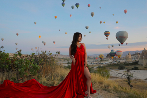 Visite de la zone photo de la Cappadoce en montgolfière