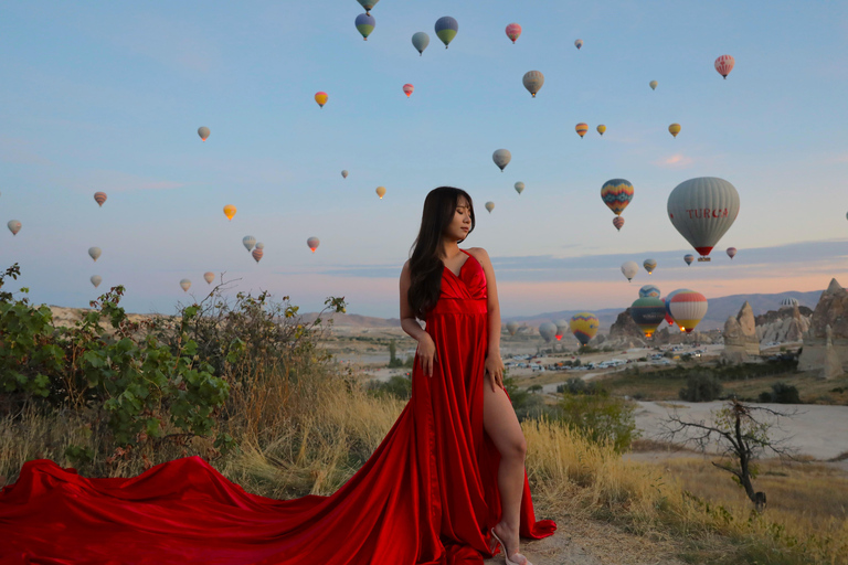 Visite de la zone photo de la Cappadoce en montgolfière