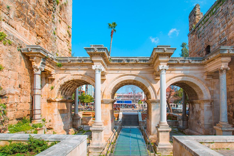 Side: Antalya City Tour With Boat Trip & Waterfall Self Guided Basic Option İncludes Transportation