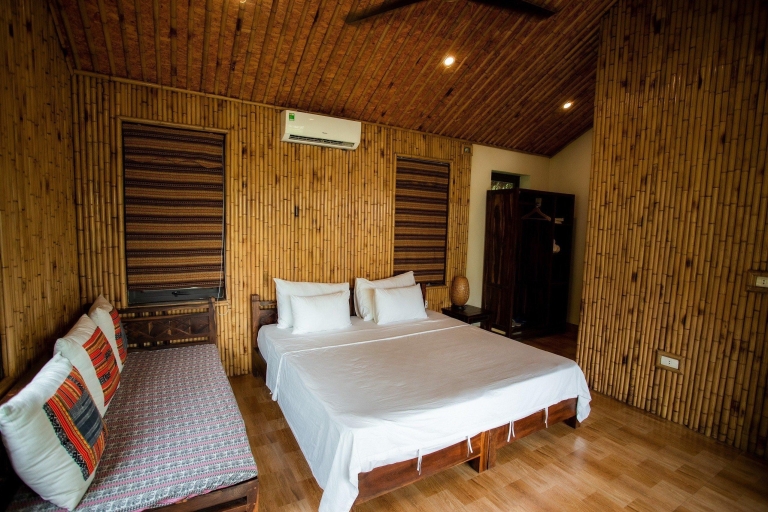 Von Ha Noi: 3 Tagestour Ninh Binh & LanHa Bucht 5-Sterne-KreuzfahrtenZimmer in der Lodge und Suite im ersten Stock auf der Kreuzfahrt