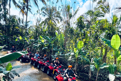 Ubud: Excursión guiada en quad ATVBicicleta tándem con punto de encuentro