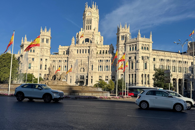 Madrid: Private Tuk Tuk Tour with Expert Guide and Panoramic Views The Classics Tour ~ Discover Madrid in 60 minutes from your STARTING POINT!