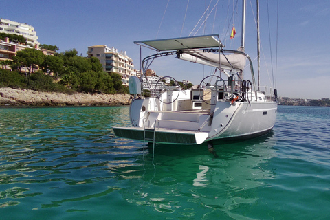 PALMA BAY : 4 HOUR PRIVATE TOUR WITH SAILING BOAT