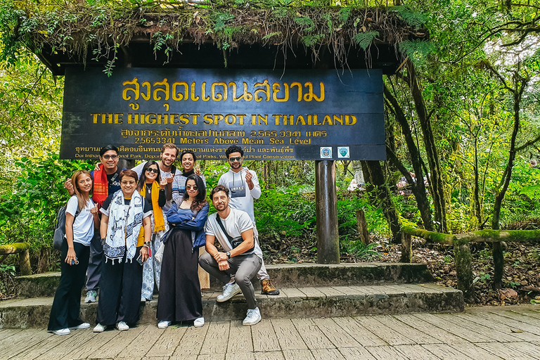 Da Chiang Mai: Escursione di un giorno al Parco Nazionale di Doi InthanonTour per piccoli gruppi con biglietti d&#039;ingresso e prelievo dall&#039;hotel