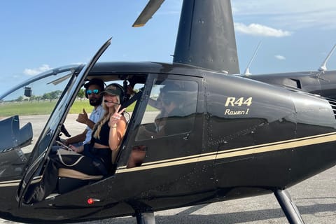 Miami helicopter tour over beach downtown and islands