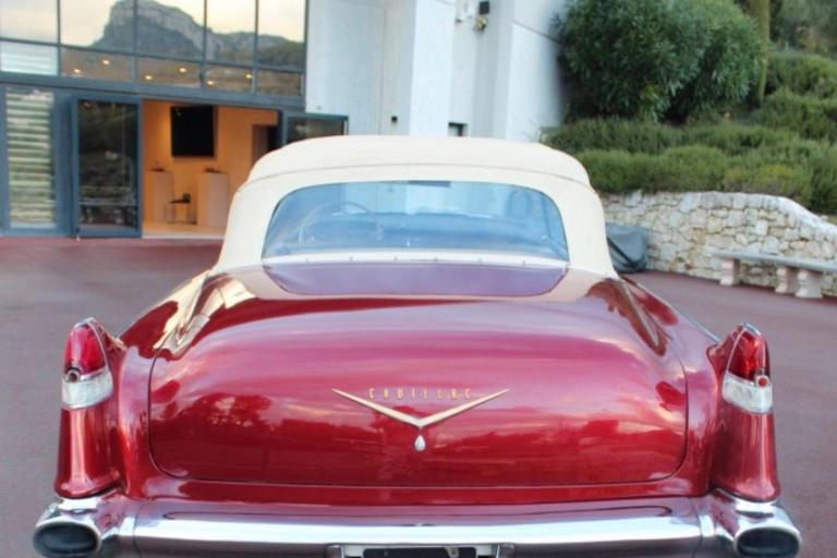 Cannes: Tour Cannes & Antibes in a 1956 Cadillac Cabriolet Private hire