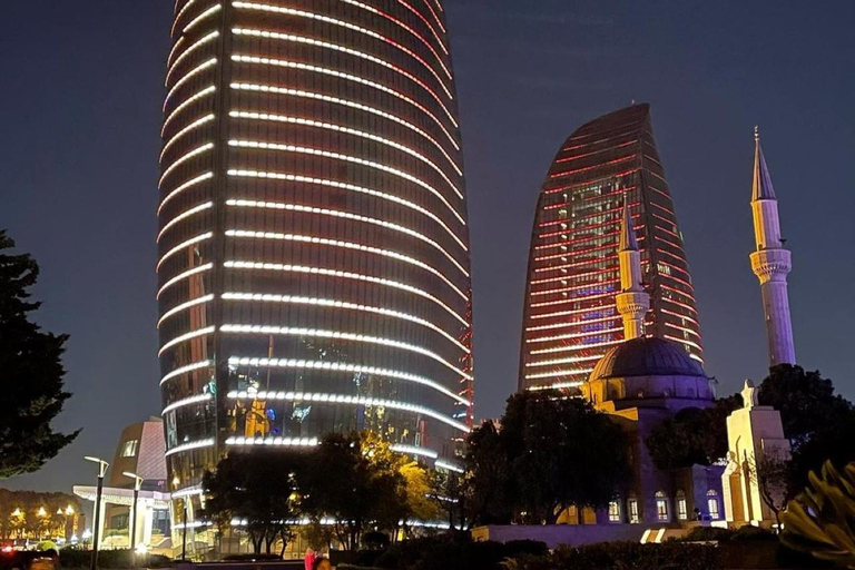 Baku Nachtleben Lichter