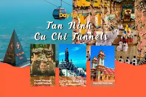 HCM: Cu Chi Tunnels, Cao Dai Temple, Black Virgin Mountain