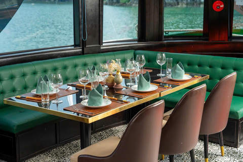 Hanoi: Aurora Halong Day Cruise - Lunch, Kayak, Swim, Cave from Halong: Cruise with Buffet, Kayaking (No transfer)