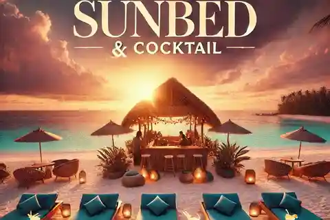 Gili Trawangan: The Beach Bar - Sunbed with Cocktail & Chill