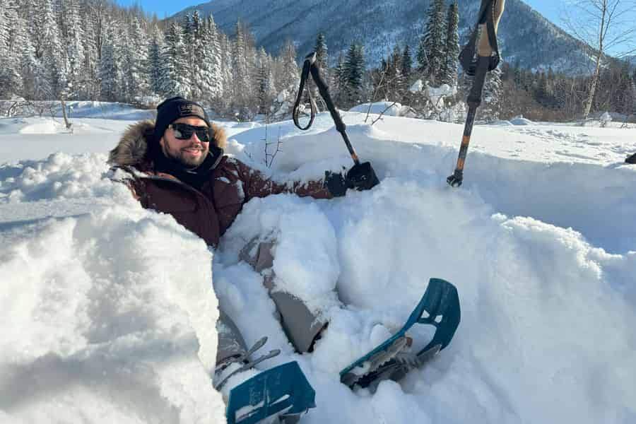 Glacier-Nationalpark: Geführte Schneeschuhwanderung. Foto: GetYourGuide