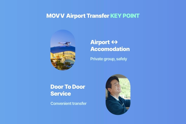 Jeju : Transfert privé l aéroport vers/depuis l île de Jeju.Jeju → Aéroport de Jeju (jusqu'à 7 personnes)