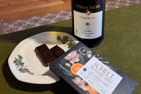 Chocolate and wine tasting at the Stefan Sauer winery in Nordheim am Main