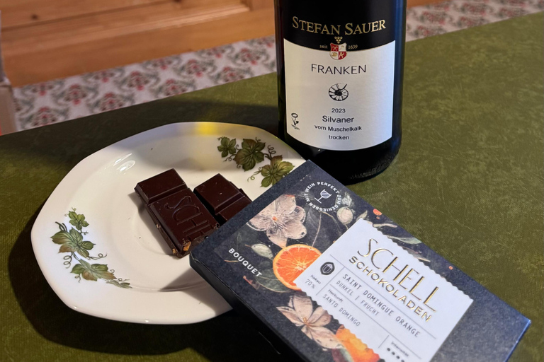 Chocolate and wine tasting at the Stefan Sauer winery in Nordheim am Main