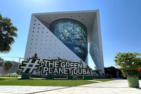 Dubai: Green Planet Ticket with GMC Yukon Transfer