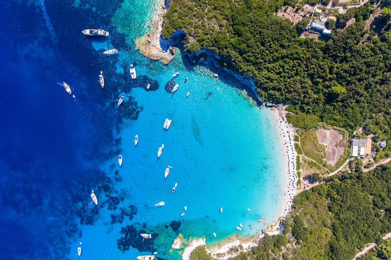 From Lefkimmi: Paxos, Antipaxos & Blue Caves Speedboat Tour