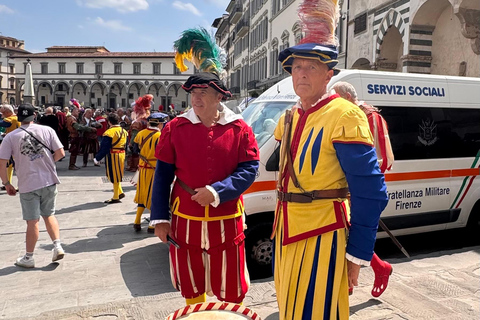The Legendary Calcio Storico Fiorentino Experience Calcio Storico Fiorentino Semifinal Tour (TICKET INCLUDED)