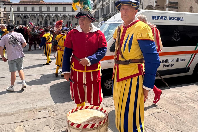 The Legendary Calcio Storico Fiorentino Experience Calcio Storico Fiorentino Semifinal Tour (TICKET INCLUDED)