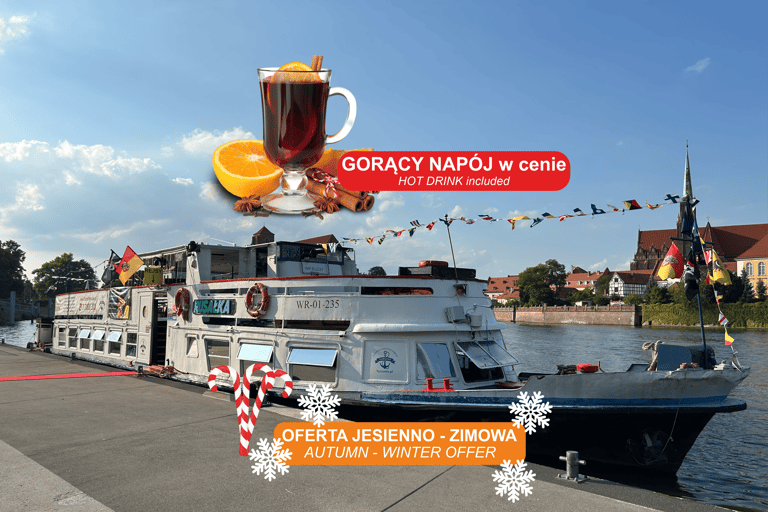 Wroclaw autumn-winter boat cruises + cup of hot drink