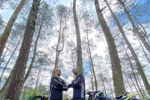 Bali: Mount Batur Custom Dirt Bike Tours Bali: Pine Forest, Black Sand & Lava Dirt Bike KLX BF 150