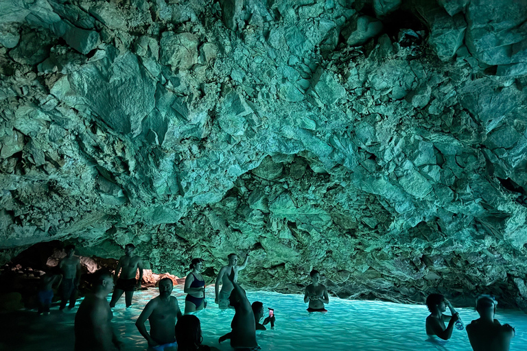 Golem to Grama Bay, Blue Cave & Secret Canyons by Speedboat Tirana/Golem: Grama Bay,Blue Cave & Hidden Bays by Speedboat