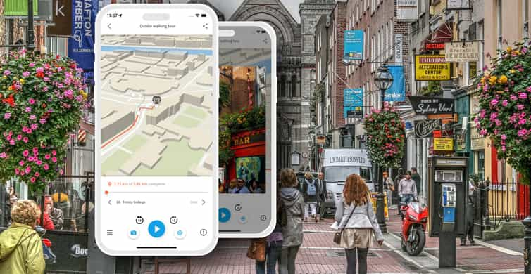 Dublin city tour: audio guide in your smartphone