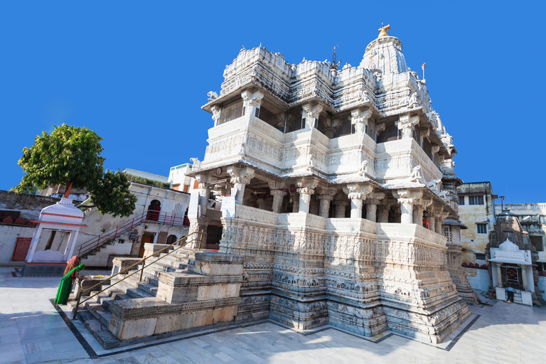 Udaipur: Stadspaleis, Jagdish Tempel en Lake Pichola Tour