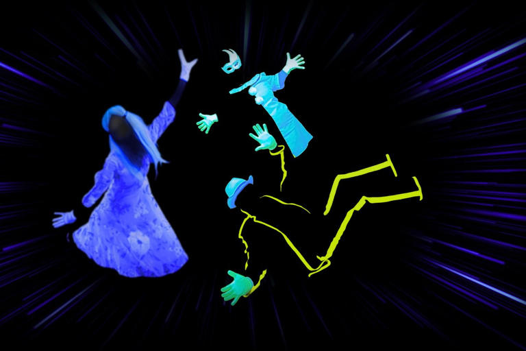 Prague: Underground Black Light Theatre Interactive Show