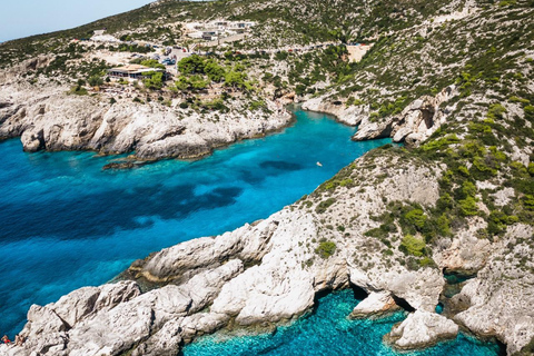 Zakynthos: Schildpaddeneiland, Keri-grotten en boottocht bij zonsondergang