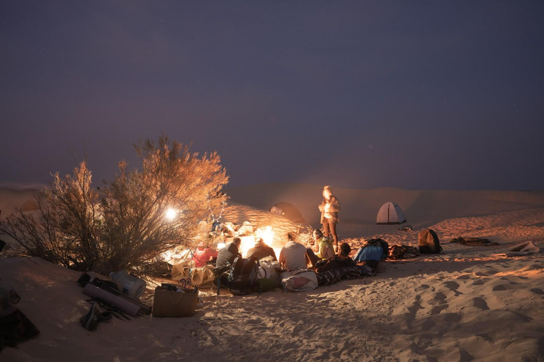 Två dagar och en natt i ett läger, Ksar Ghilane från Djerba