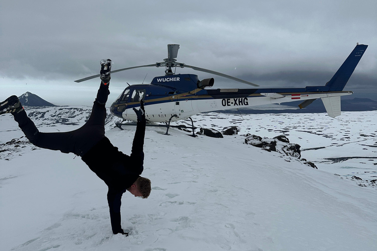 From Reykjavik: Fire And Ice Helicopter Tour with 2 Landings