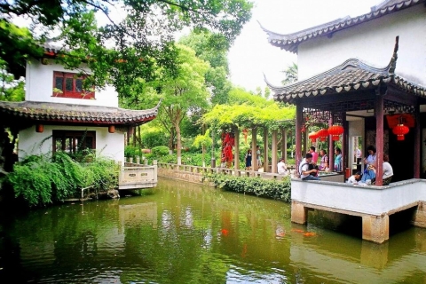 Visite privée de la ville d'eau de Zhujiajiao avec promenade en bateau et jardinVisite privée