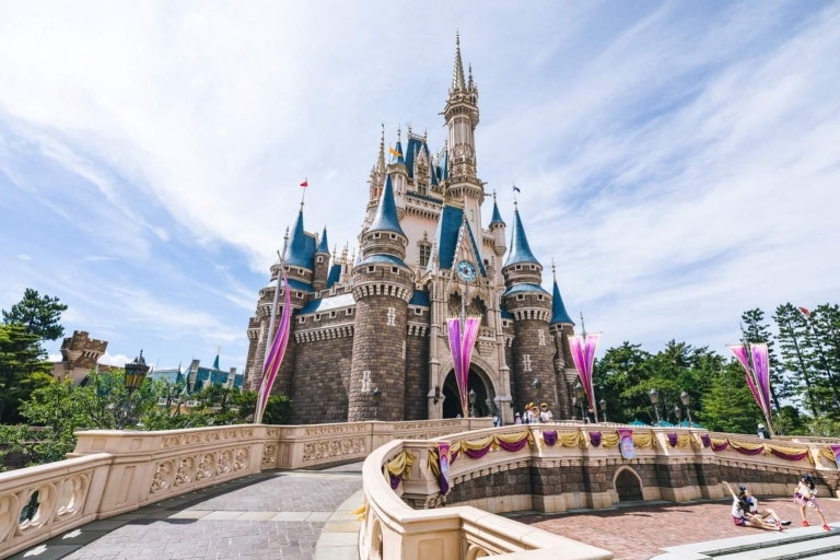 Tokyo Disneyland/DisneySea: 1-Tages-Ticket & PrivattransferDisneyland & Morgentransfer von Tokio nach Disneyland