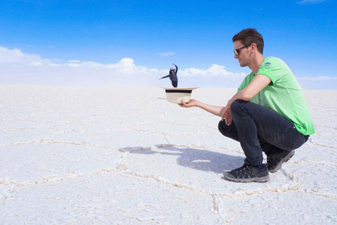 Depuis Uyuni : visite à vélo d&#039;une journée au Salar d&#039;Uyuni + déjeuner